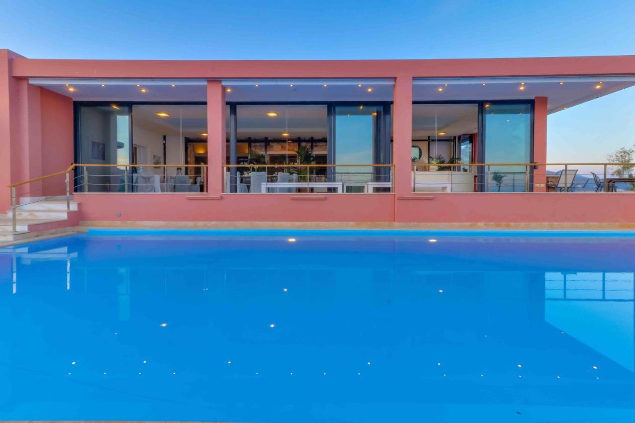 Black Diamond Beachfront Pool Villa Pasithea In Sounio, Athens Sounion Bagian luar foto