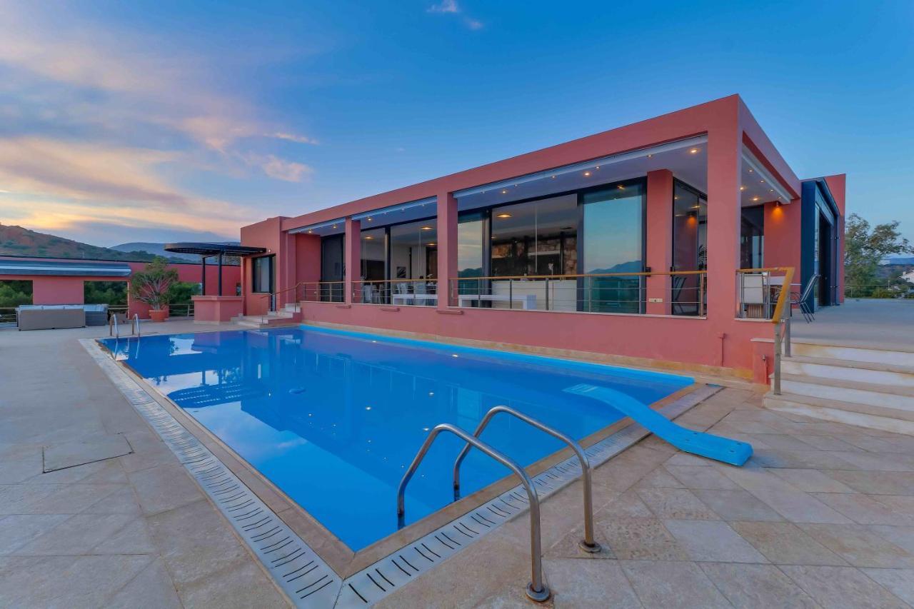 Black Diamond Beachfront Pool Villa Pasithea In Sounio, Athens Sounion Bagian luar foto